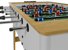 Juskys Fotbal de masă 142x76x88 cm - natural/alb