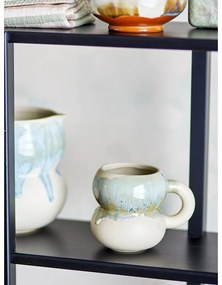 Căni albastre/crem 4 buc. din gresie 400 ml Luna – Bloomingville