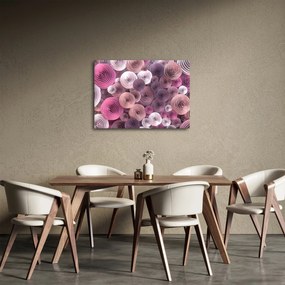 Tablou abstract a florii de trandafir (70x50 cm)