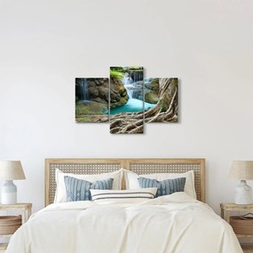 Tablou - Râu cu cascade (90x60 cm)