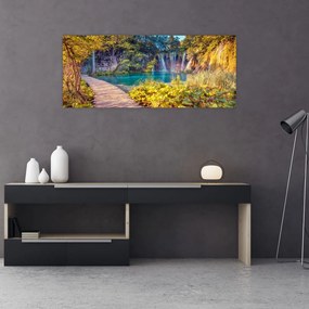Tablou - Lacurile Plitvice, Croația (120x50 cm)