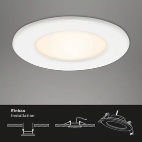 Set 3x spoturi LED încastrate pentru baie 6W/230V 3000K IP44 alb