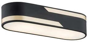 Plafoniera metalica design modern TONI 50cm negru/auriu