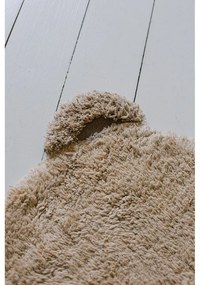 Covor pentru copii bej lavabil/țesut manual din bumbac 120x122 cm Bear – Lorena Canals