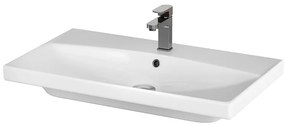 Lavoar baie suspendat alb 80 cm, dreptunghiular, Cersanit City 805x455 mm