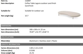 Masuta pentru exterior design LUX Laguno