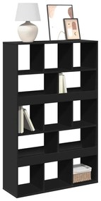 3309367 vidaXL Bibliotecă, negru, 100x33x156,5 cm, lemn prelucrat