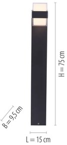 Lampă LED de exterior CARA LED/8W/230V IP44 Paul Neuhaus 9481-13