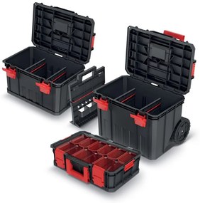 Set valiză C cu roți, 4 buc, negru