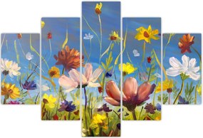 Tablou cu luncă înflorită (150x105 cm)