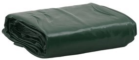 vidaXL Prelată, verde, 5x8 m, 650 g/m²