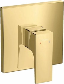 Baterie dus incastrata Hansgrohe Metropol auriu lucios