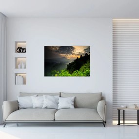 Tablou - peisaj montan verde (90x60 cm)