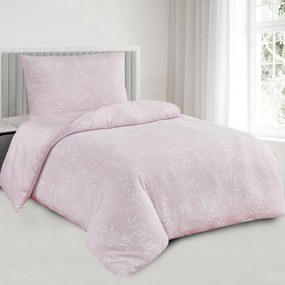 Lenjerie de pat din jacard Denver roz, 140 x 200cm, 70 x 90 cm