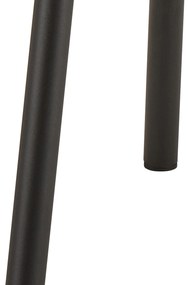 MAZZONI EXPORT FIORA Verde (material Apia 352)/cadru negru – SCAUN MODERN TAPITAT DIN CHENILLE PENTRU LIVING/BUCĂTĂRIE