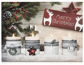 Tablou LED decorativ Markslöjd 704498 CANVAS 4xLED/0,18W/2xAA