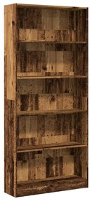 857860 vidaXL Bibliotecă, lemn vechi, 80x24x176 cm, lemn prelucrat