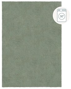 Covor verde lavabil din fibre reciclate 120x170 cm Fluffy – Flair Rugs