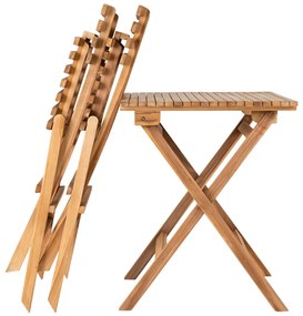 Set balcon Cuenca, 2 scaune 1 masă, tec, natural