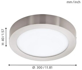Eglo 96678 - Lampă de tavan LED RGBW dimmabilă FUEVA-C LED/21W/230V BT