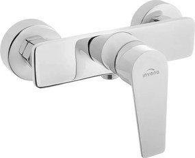 Baterie dus Invena Dokos monocomanda crom-alb