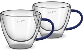 Lamart LT9116 Set 2 pahare cappuccino Vaso, 190 ml, albastru