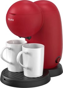 Cafetiera electrica Oliver Voltz OV51170G, 450 W, 300 ml, 2 cesti din ceramica, Rosu