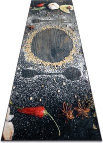 ANDRE 33150 covor lavabil Condimente, bucatarie, anti-alunecare - maro / bej