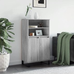 vidaXL Dulap înalt, gri sonoma, 60x36x110 cm, lemn prelucrat