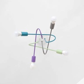 Lustr LED OXFORD 4xE27/10W/230V montat plafonieră