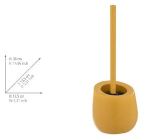 Perie de WC galbenă din ceramică Badi – Wenko