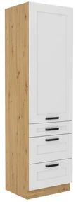 Dulap înalt Lesana 2 (alb + stejar artizanal) 60 DKS-210 3S 1F. 1063973