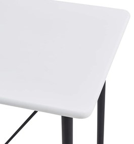 Masa de bar, alb, 120 x 60 x 110 cm, MDF 1, Alb