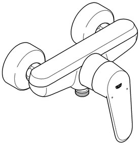 GROHE 33569002 - Baterie de duș EURODISC COSMOPOLITAN DN 15, crom lucios