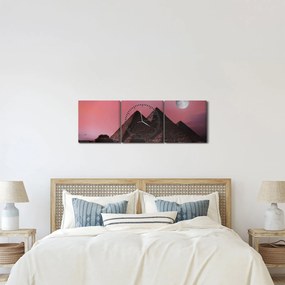 Tablou - Piramidă, Giza, Egipt (cu ceas) (90x30 cm)