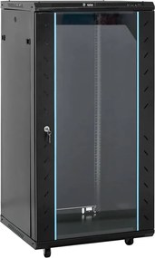vidaXL Dulap de server, 22U, 19" IP20, negru, 60x60x120 cm