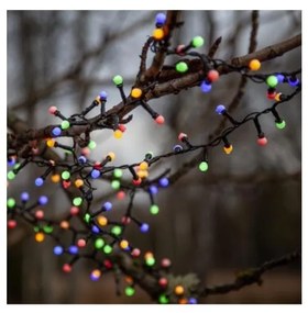 Eglo - Ghirlandă luminoasă LED de exterior pentru Crăciun BERRY MINI, 700 LED/8 funcții, 19 m, multicoloră, IP44