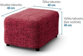 Gaico Huse bielastice VITTORIA bordo taburet (40 x 40 x 40 cm)