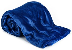 Pătură XXL / Cuvertură de pat albastru, 200 x 220cm