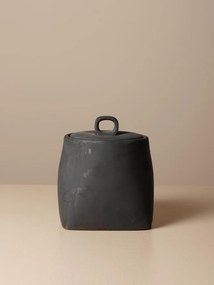 Borcan din lut, lucrat manual, H12.5cm, Aztec