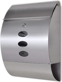 vidaXL Cutie poștală oțel inoxidabil 30 x 12 x 40 cm