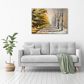 Print pe canvas Toamna iarna vs.