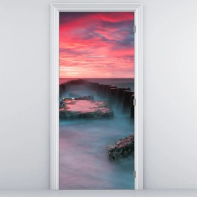 Fototapet pentru ușă - Stânci în mare (95x205cm)