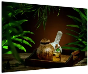 Tablou cu obiectele spa (90x60 cm)