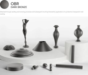 Stalp exterior IP44 realizat manual din alama Amalfi