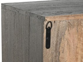 Bufet, gri, din lemn masiv sculptat, Arvane