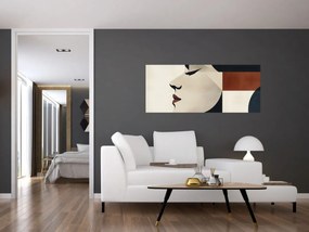 Tablou - Femeie din profil (120x50 cm)