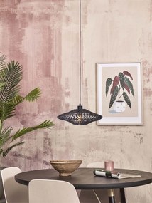 Lustra/Pendul eco din ratan Zanzibar flat 40cm S, bl