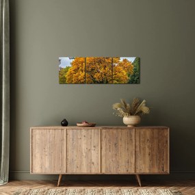 Tablou cu copac (cu ceas) (90x30 cm)