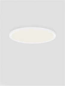 Plafoniera LED design slim ALMIRA alba D-40cm